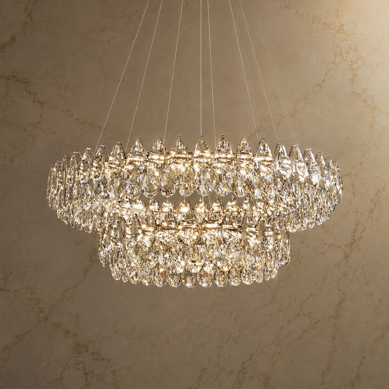 Celia Crystal Water-Drop Chandelier