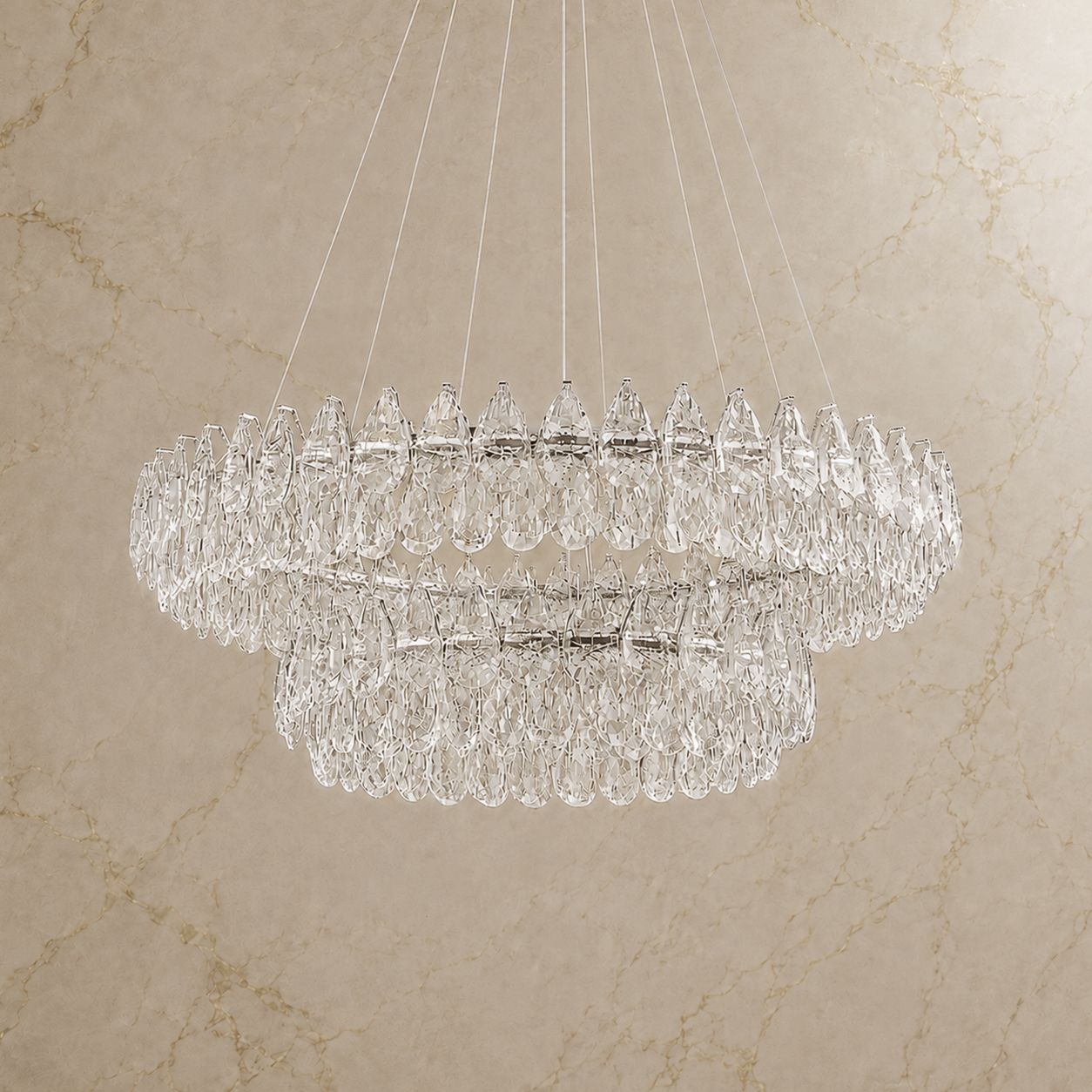 Celia Crystal Water-Drop Chandelier
