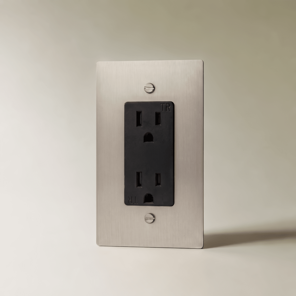 Aurex Stainless Steel 1 Gang Standard Wall Outlet - CARRA HOME