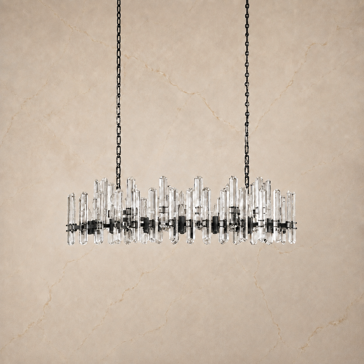 Baingham Crystal Linear Chandelier 6
