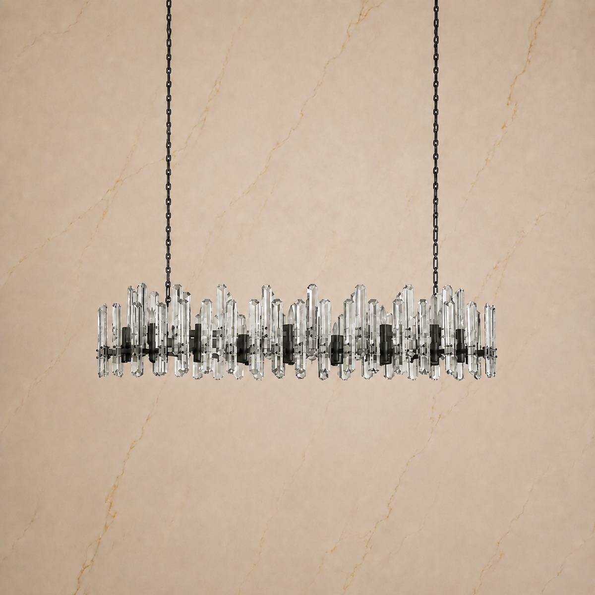 Baingham Crystal Linear Chandelier 8