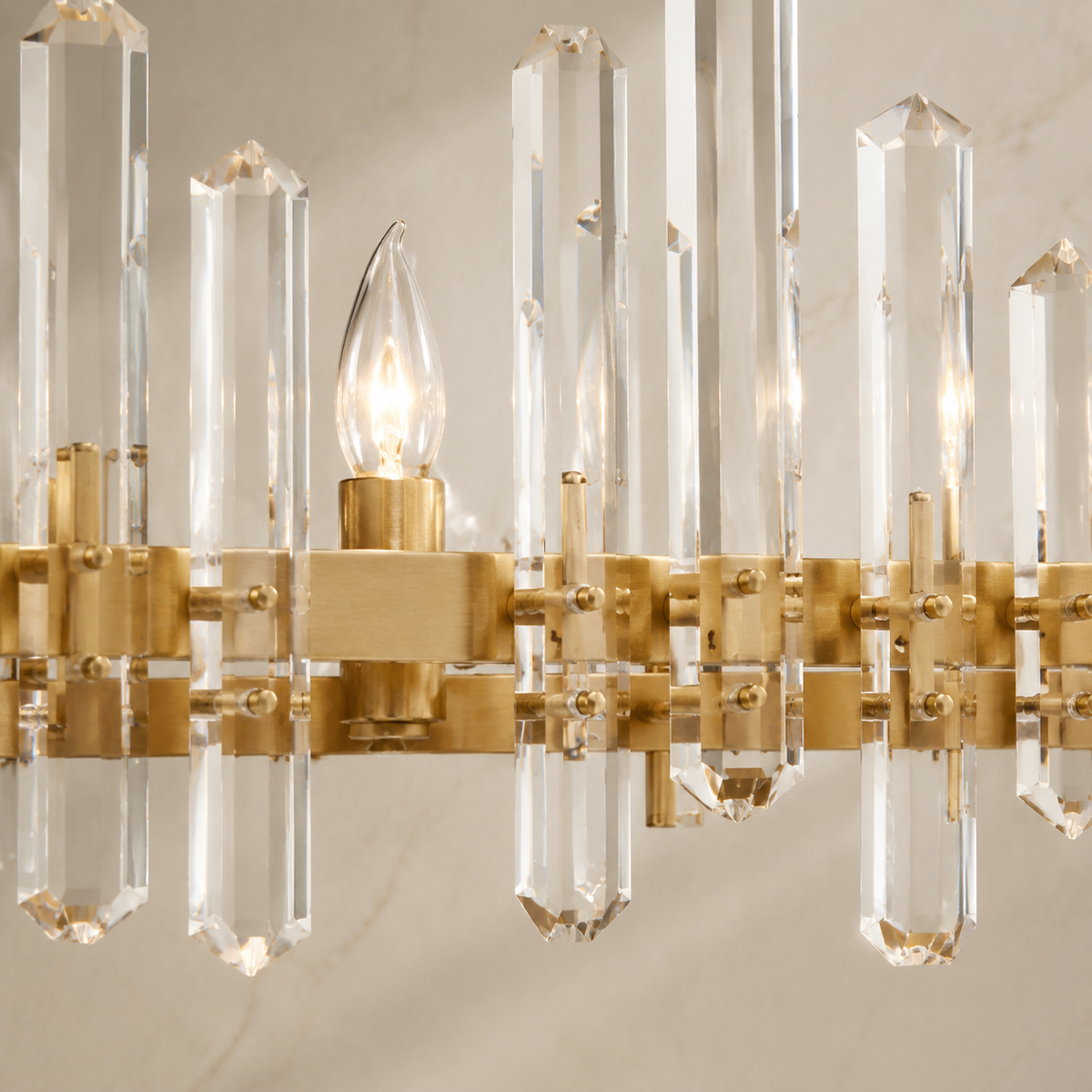 Baingham Crystal Linear Chandelier 9