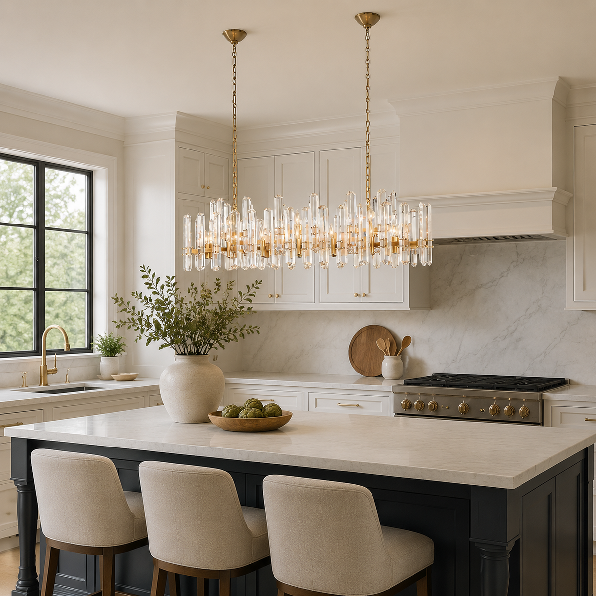 Baingham Crystal Linear Chandelier 13