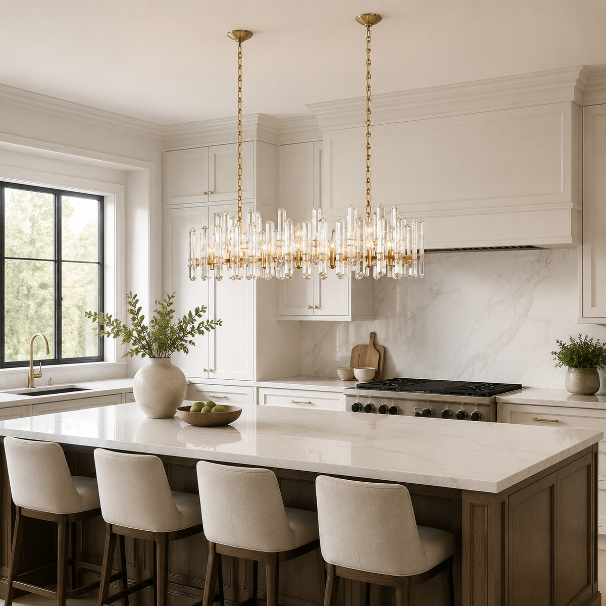 Baingham Crystal Linear Chandelier 14