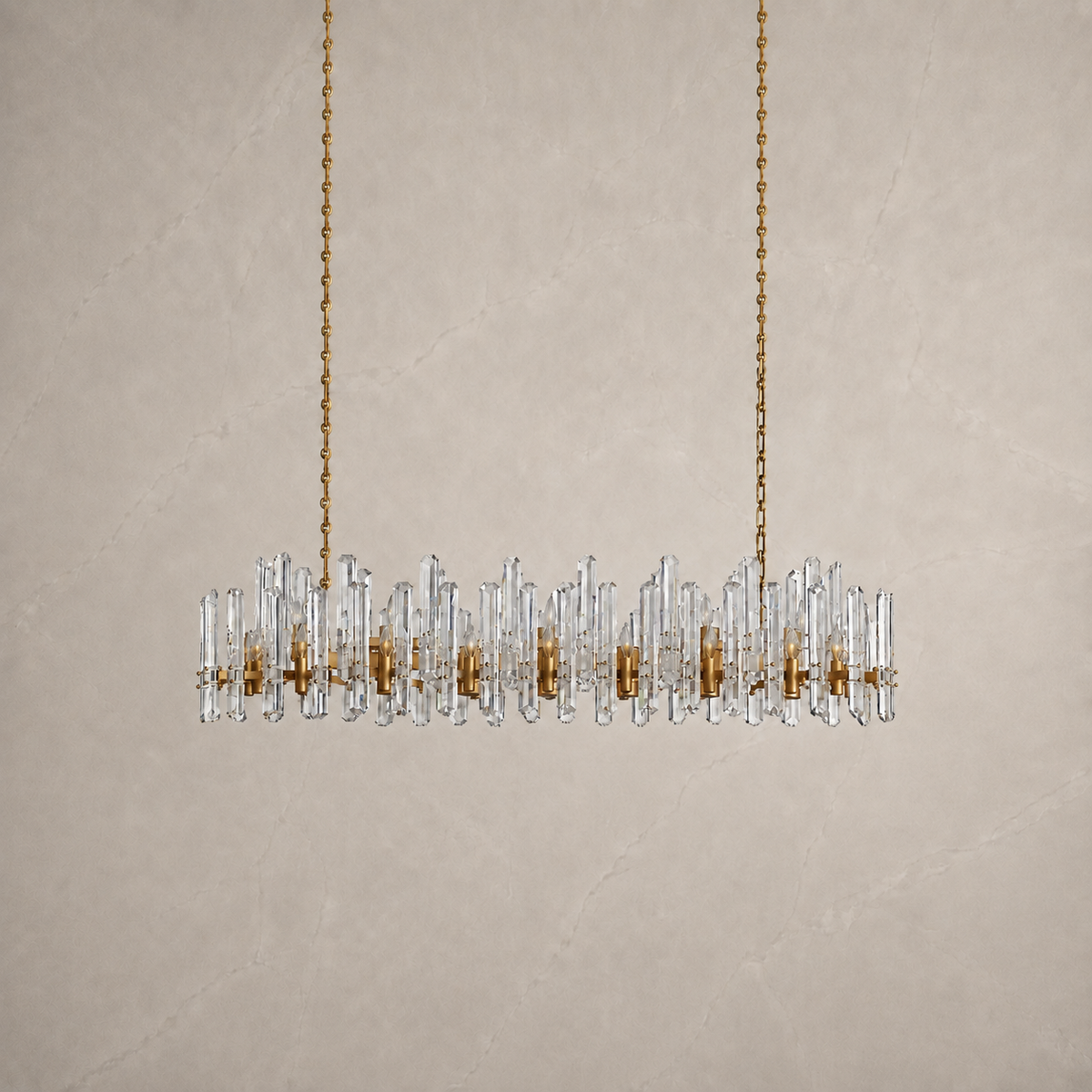 Baingham Crystal Linear Chandelier 4