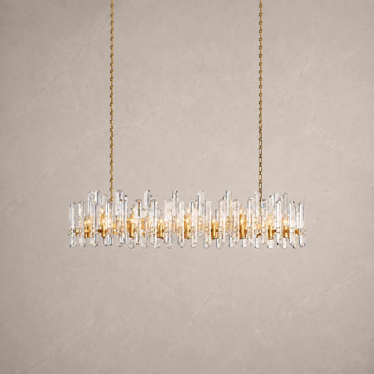 Baingham Crystal Linear Chandelier 3