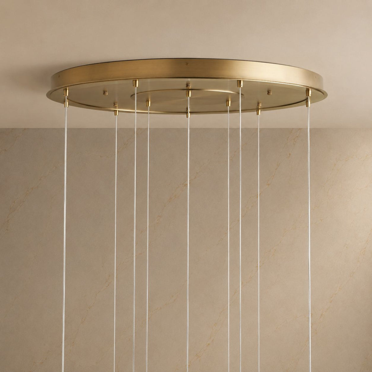 Casen Sculptural Metal Multi-Light Chandelier material and construction detail