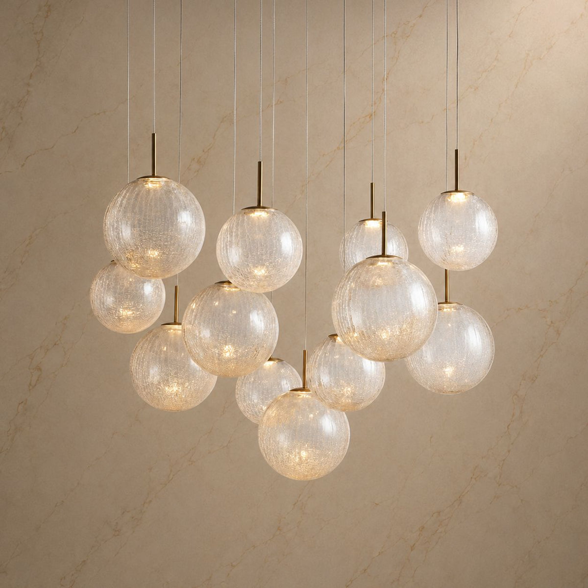 Casen Sculptural Metal Multi-Light Chandelier product view 01