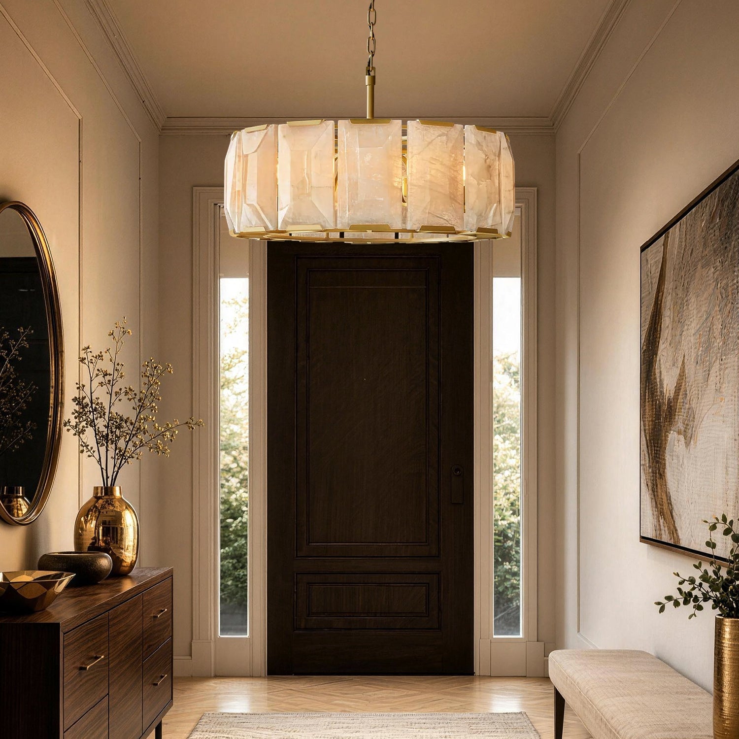 celestique-modern-luxury-alabaster-drum-pendant-chandelier-foyer-carra-home