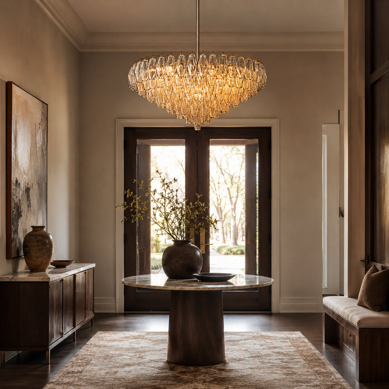 Chiara glass chandelier size comparison – Carra Home