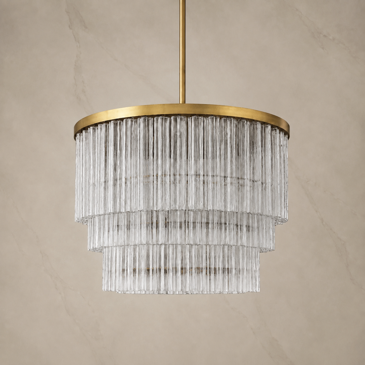 Ciello Crystal Three-Tier Round Chandelier 4