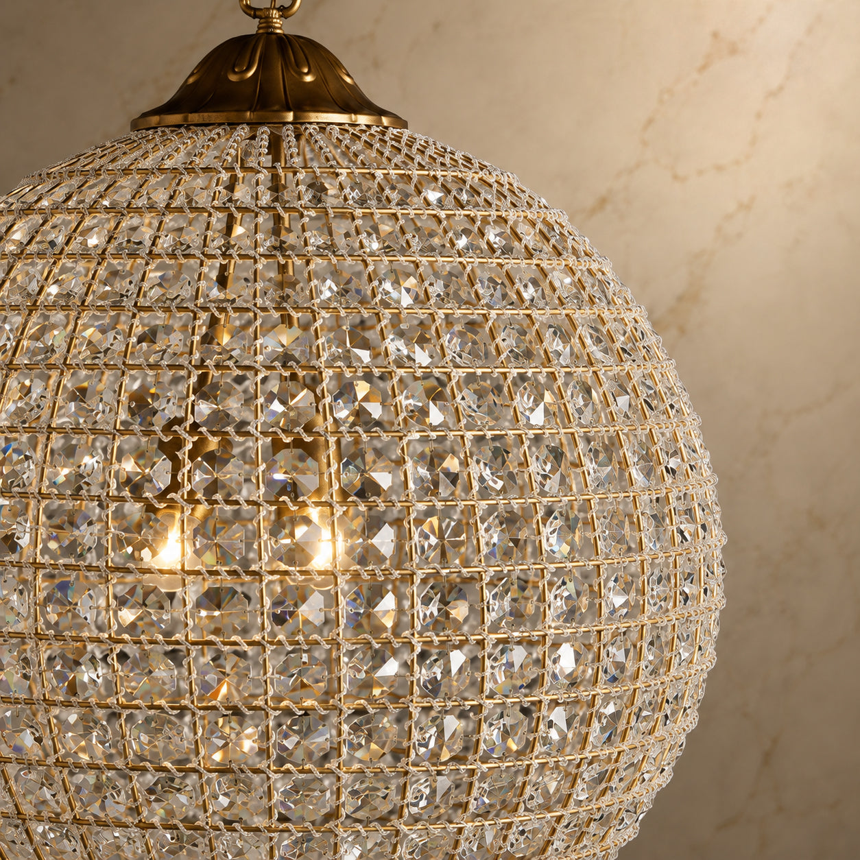 Clarion Crystal Round Chandelier