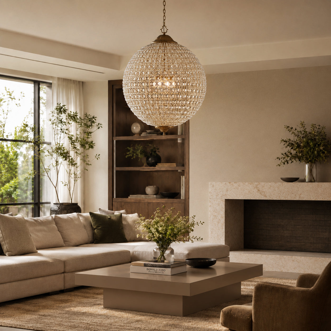Clarion Crystal Round Chandelier
