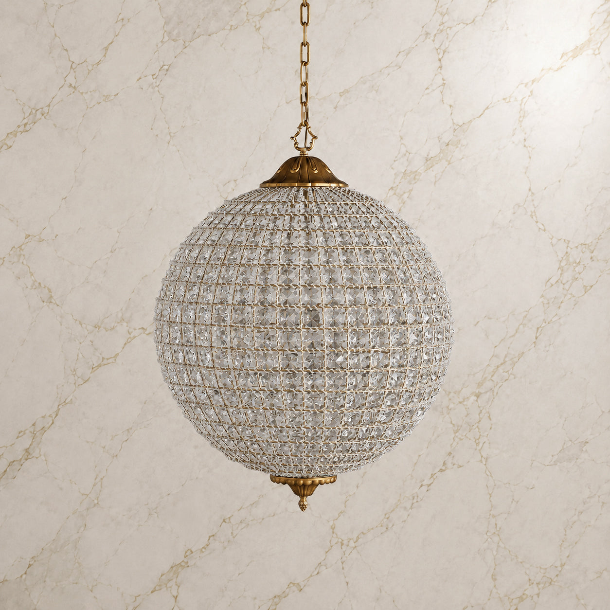 Clarion Crystal Round Chandelier