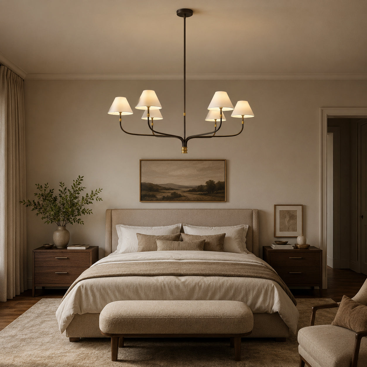 Collins Metal Round Chandelier