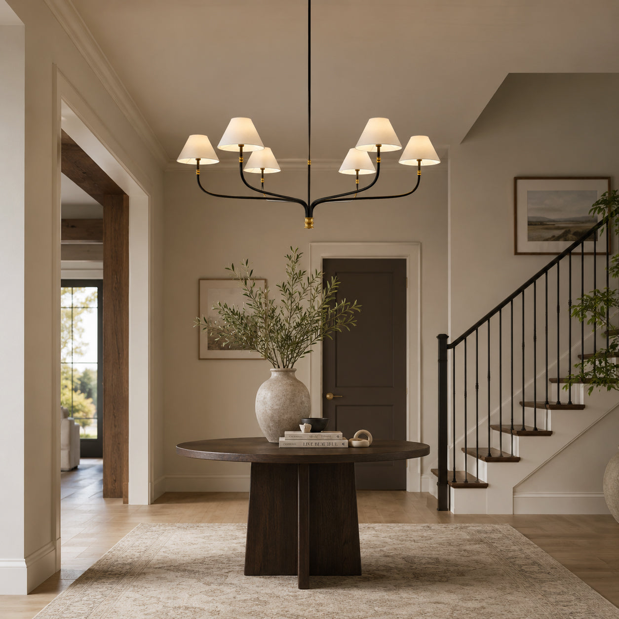 Collins Metal Round Chandelier