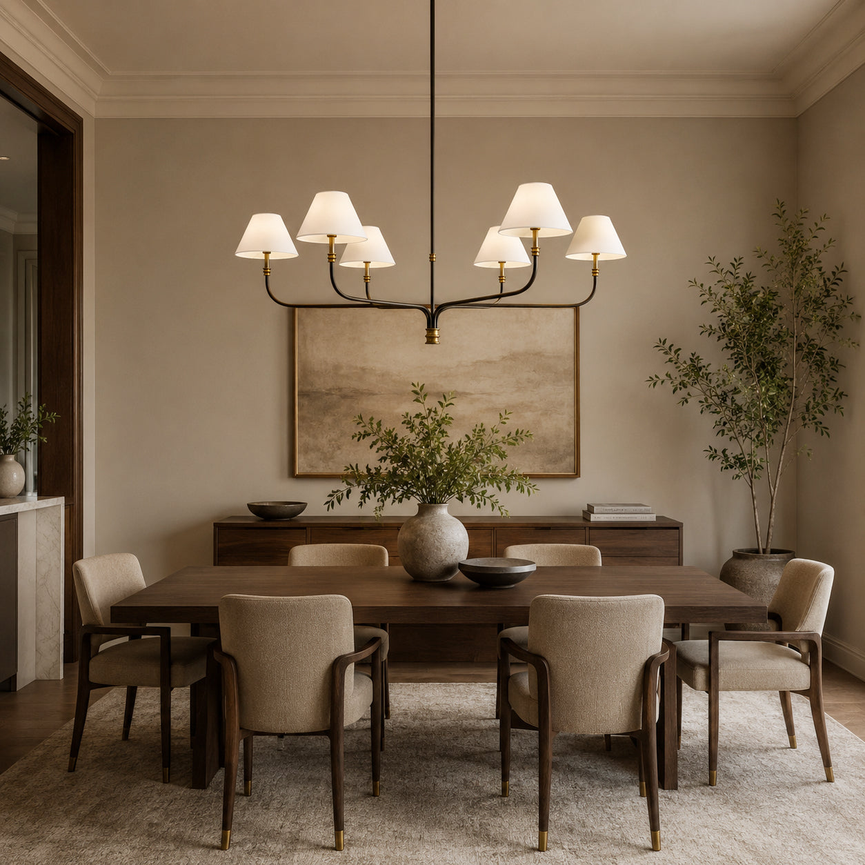 Collins Metal Round Chandelier