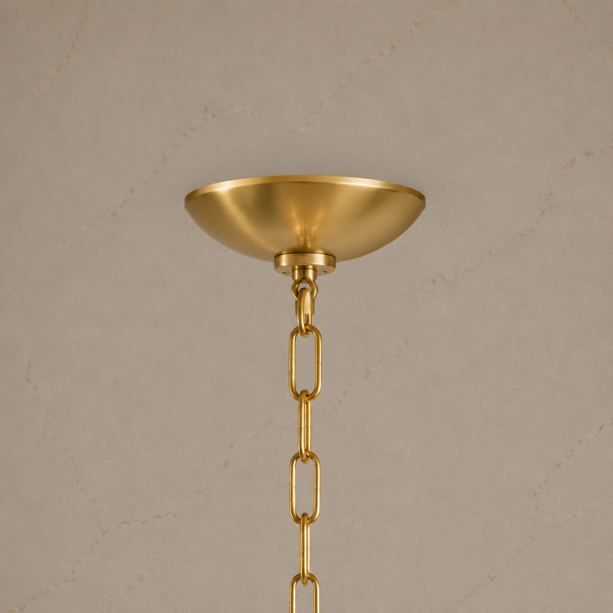 Dandelion crystal chandelier Gold ceiling canopy detail