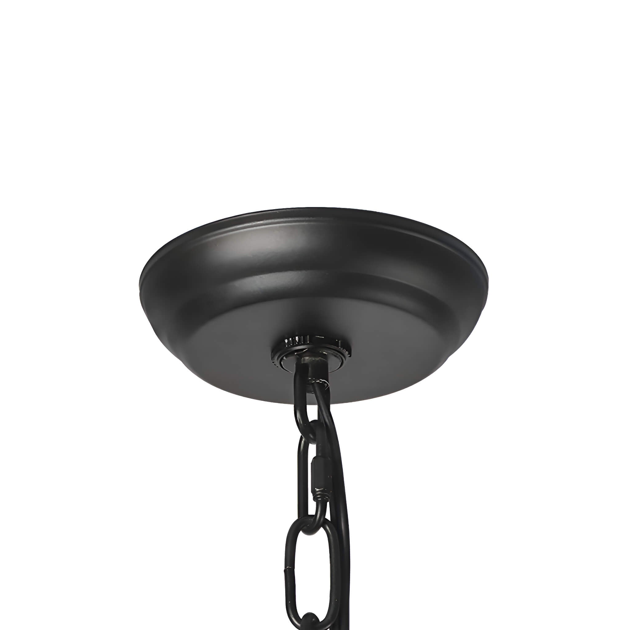 Double-Tier Iron Chandelier Industrial Rustic Lighting details-1 | Sofary Lighting