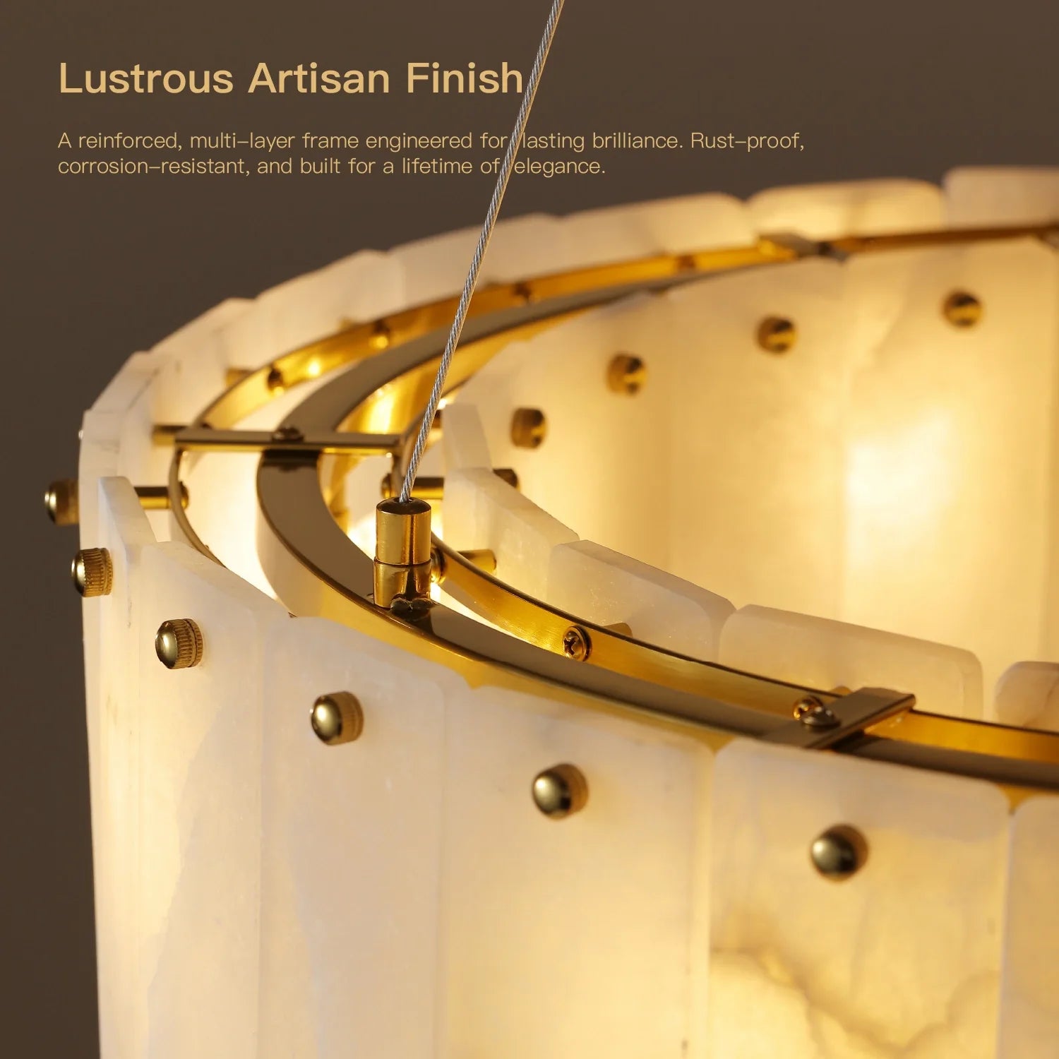 elara-alabaster-glow-round-chandelier-multi-layer reinforced construction and lustrous artisan finish_5-carra-home