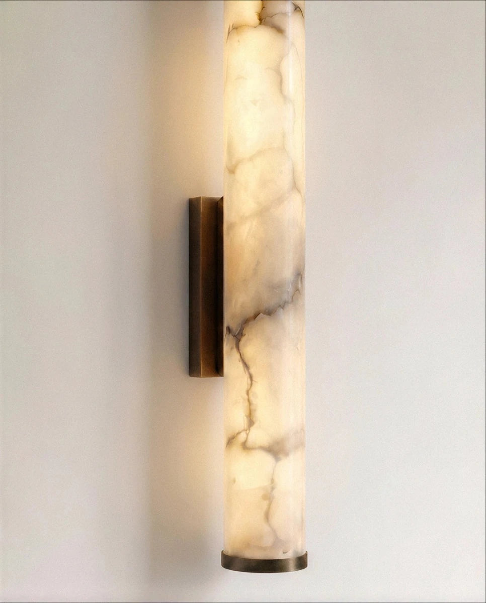 Falynis lower end cap and alabaster detail | CARRA HOME