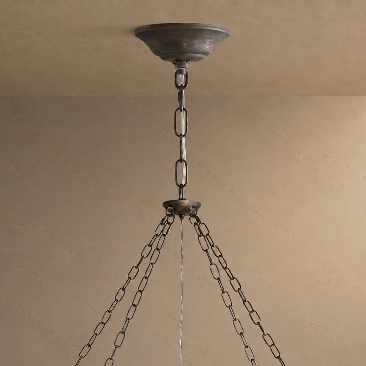Fiore Crystal Crown Chandelier material and construction detail