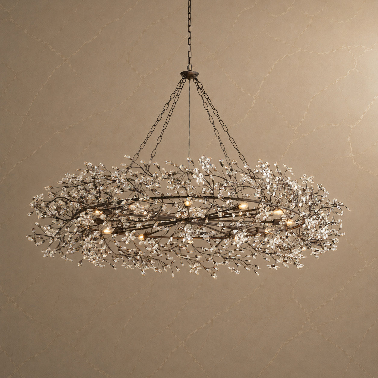 Fiore Crystal Crown Chandelier