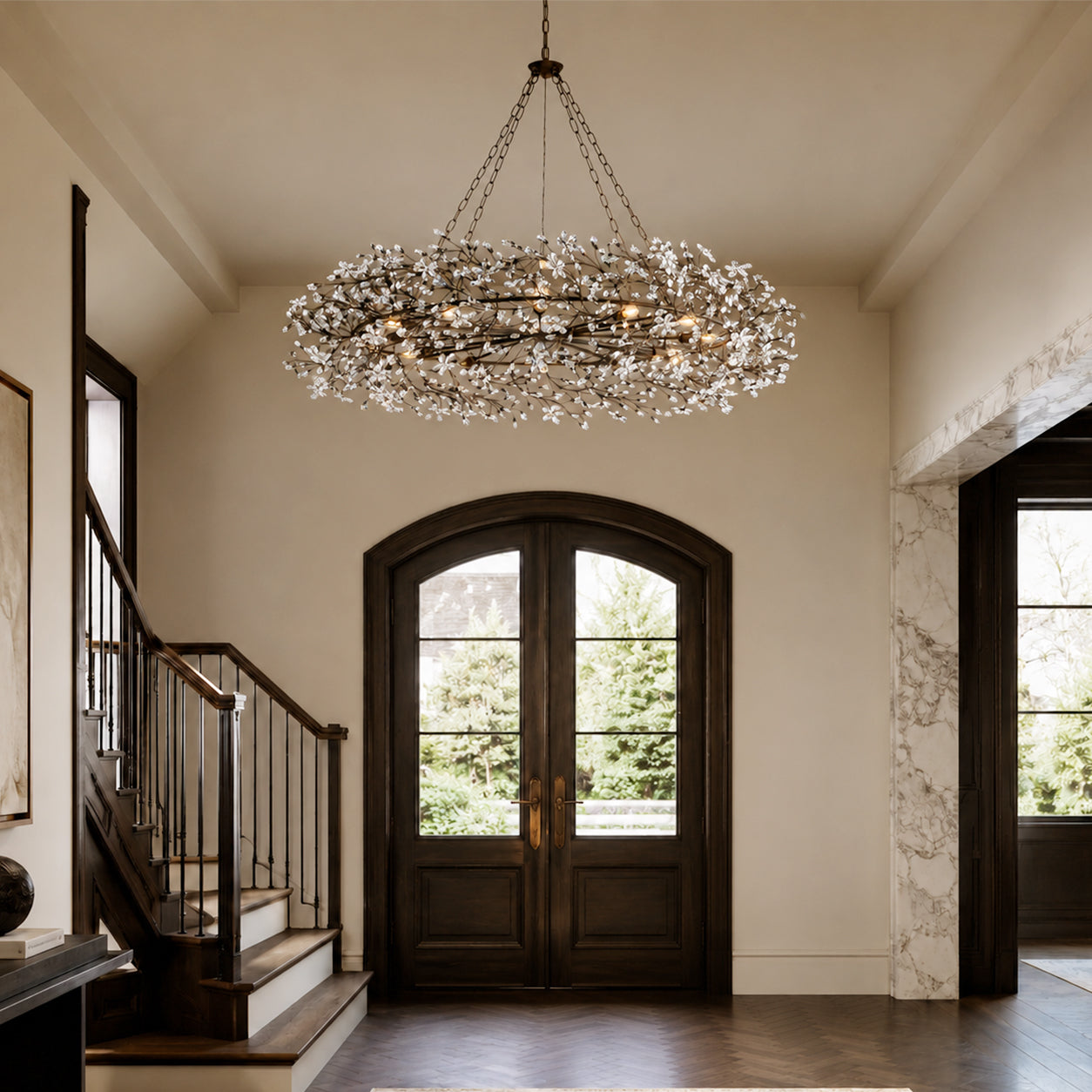 fiore-crystal-crown-chandelier-brown-foyer-entryway-carra-home-1