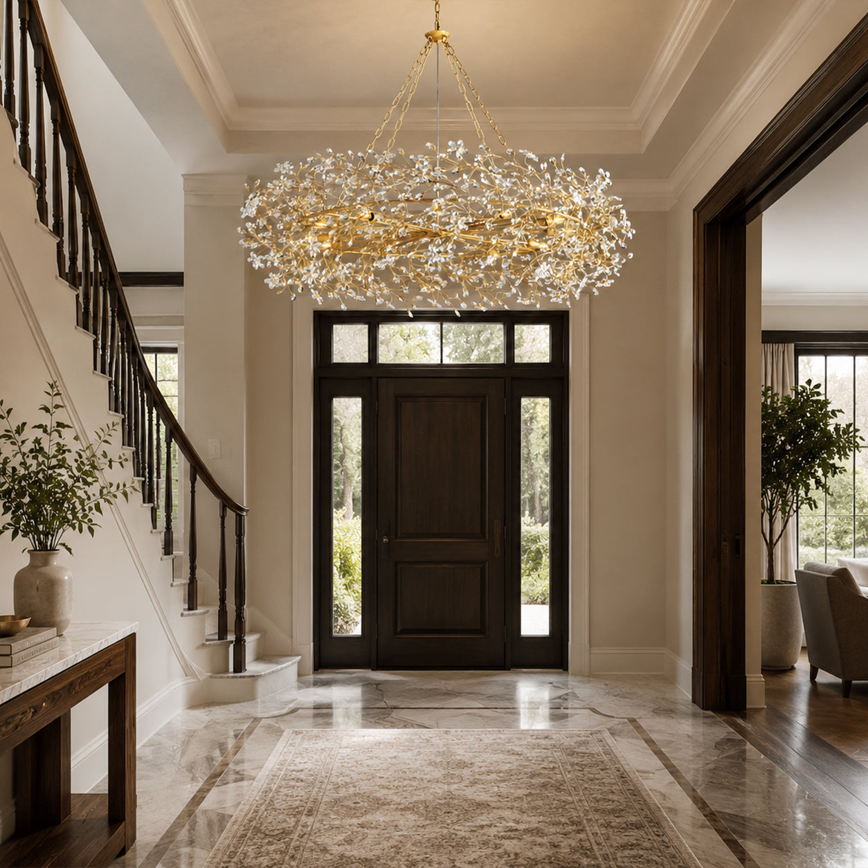 fiore-crystal-crown-chandelier-gold-foyer-entryway-carra-home