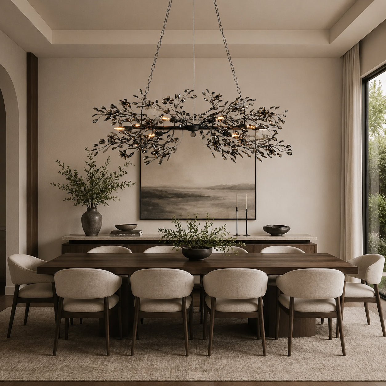 Fiore Metal Linear Chandelier