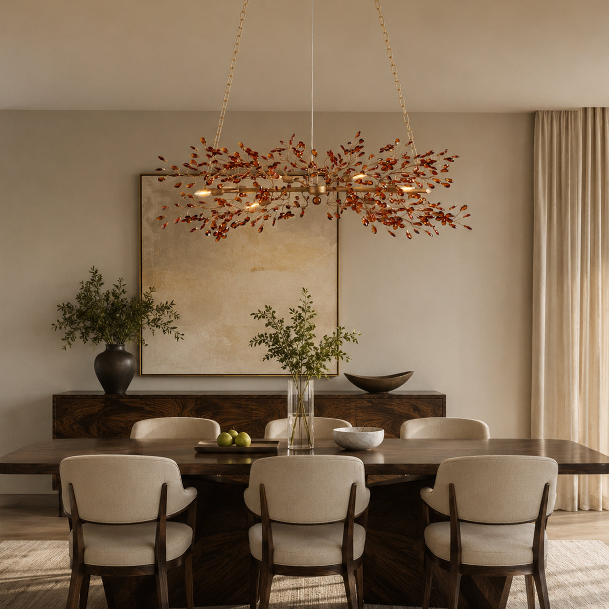 Fiore Metal Linear Chandelier