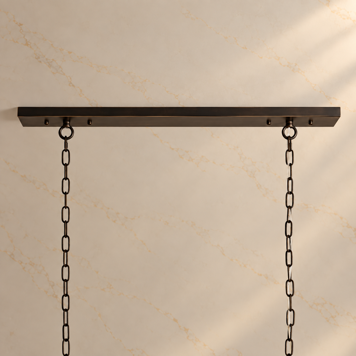 Garnet long rectangular canopy with two chains | CARRA HOME