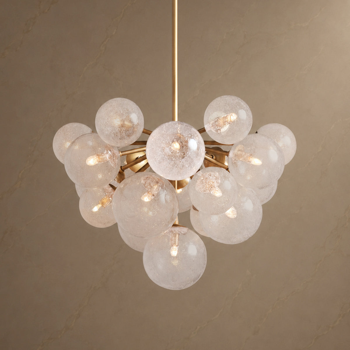 Mandoza Glass Chandelier material and construction detail