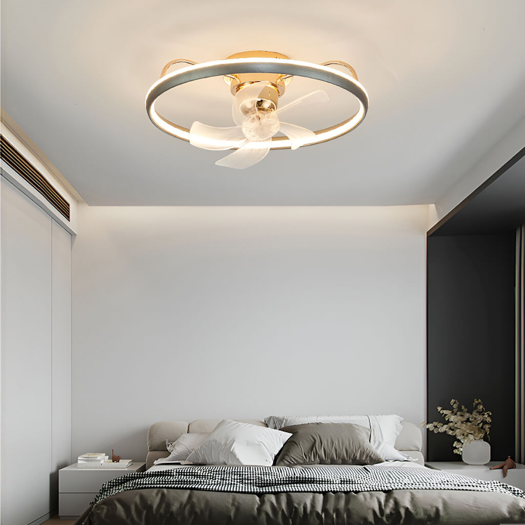 Modern Circular Ceiling Fan Light With Remote Control-livingroom-2 | CARRA HOME Lightin…