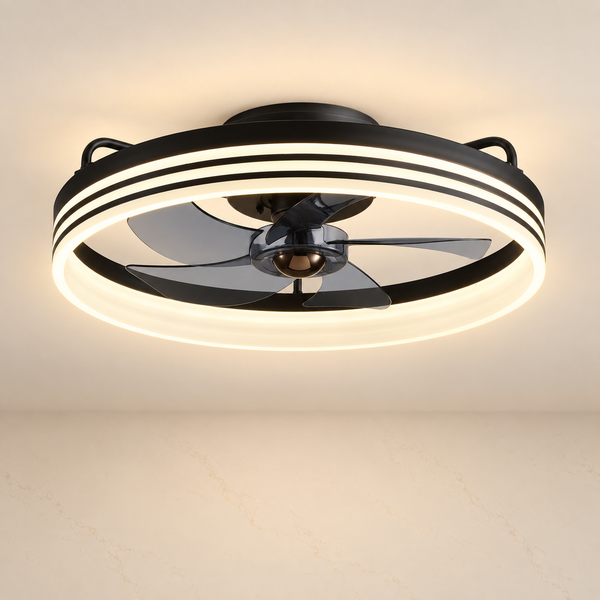 Oris 19.7-inch Voice-Controlled LED Ceiling Fan