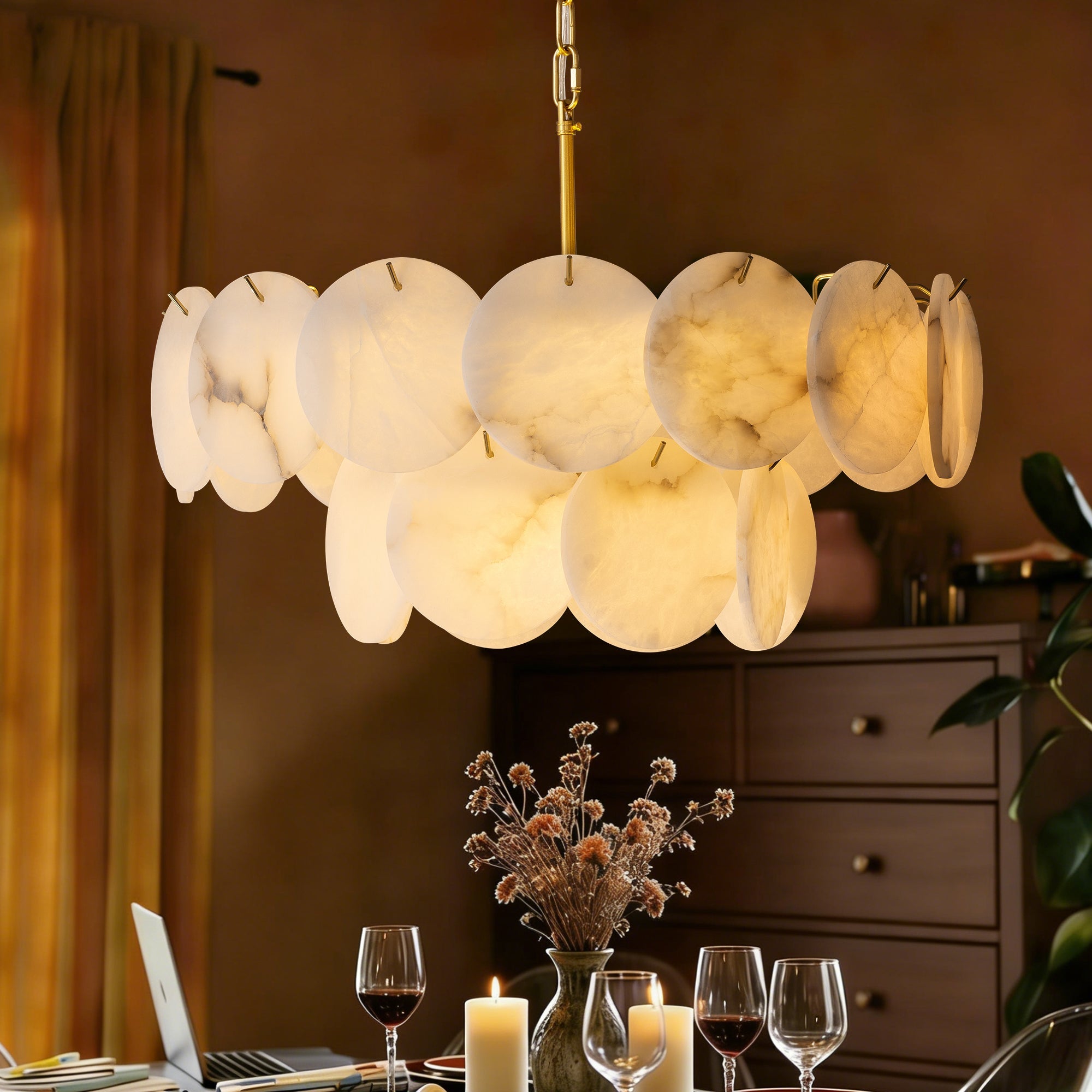 orlisse-modern-luxury-brass-alabaster-double-tier-disc-chandelier-carra-home