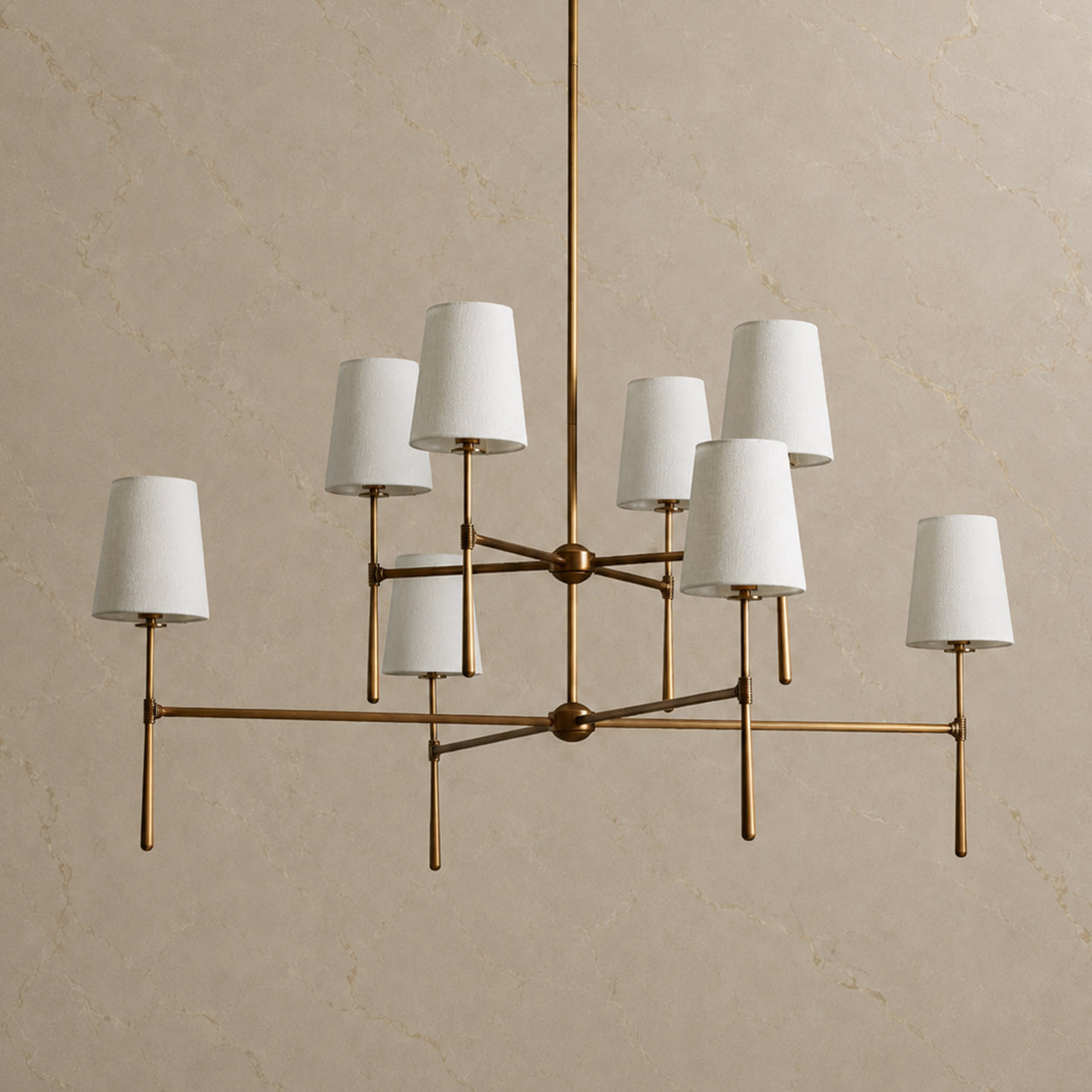 Rhodes 8-head Copper Unique Chandelier