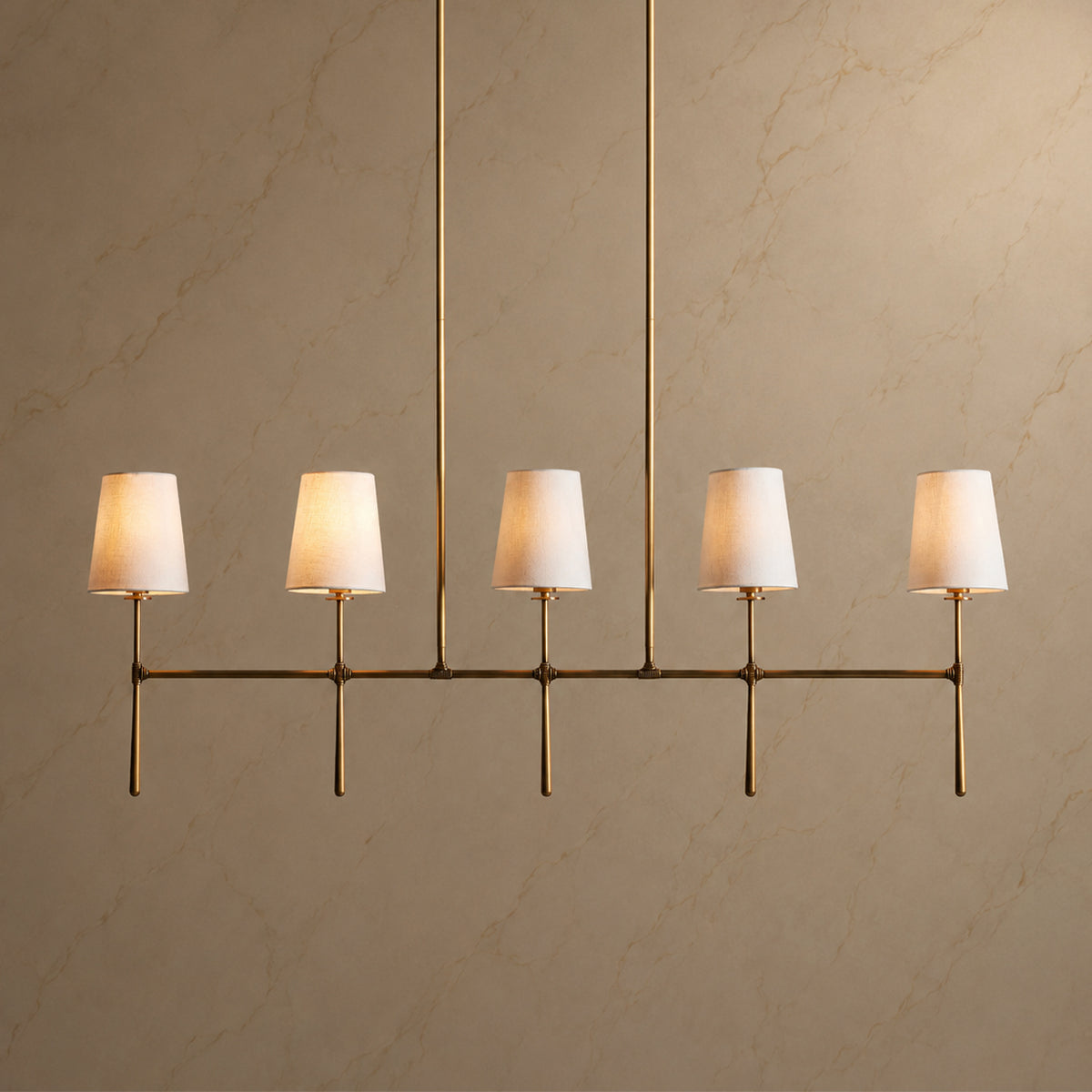 Rhodes Copper Linear Chandelier product view 08