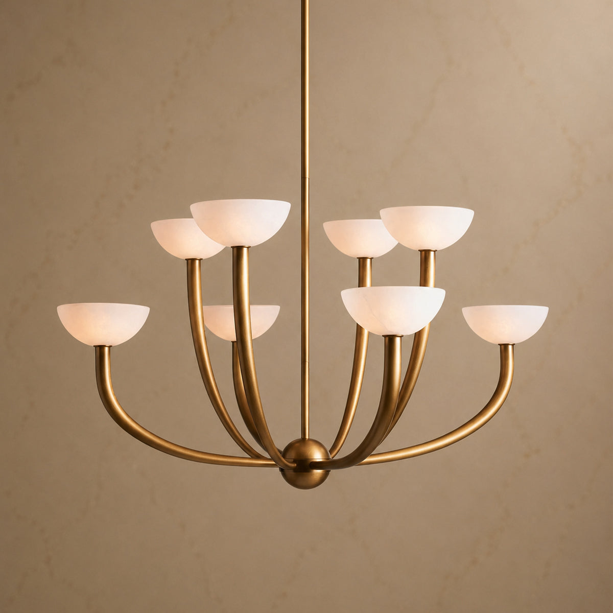 Saguaro Brass Eight-Light Branch Chandelier product view 01