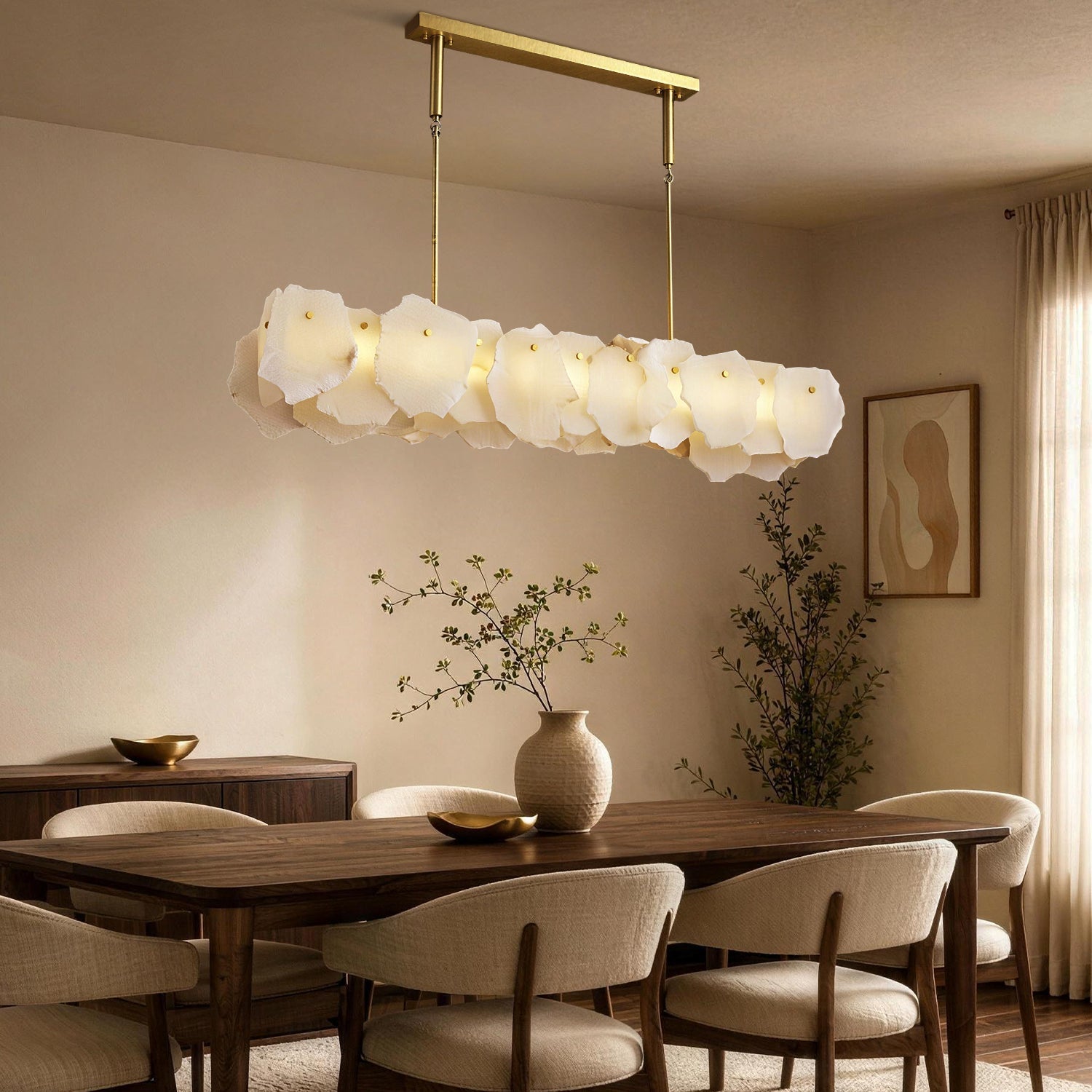 seravelle-modern-luxury-white-alabaster-petal-linear-chandelier-dining-room-carra-home