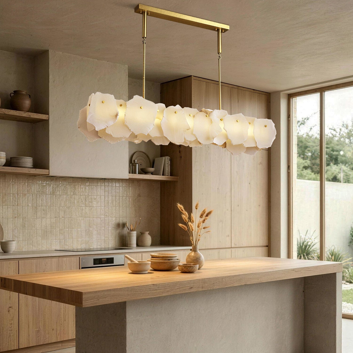 seravelle-modern-luxury-white-alabaster-petal-linear-chandelier-kitchen-island-carra-home