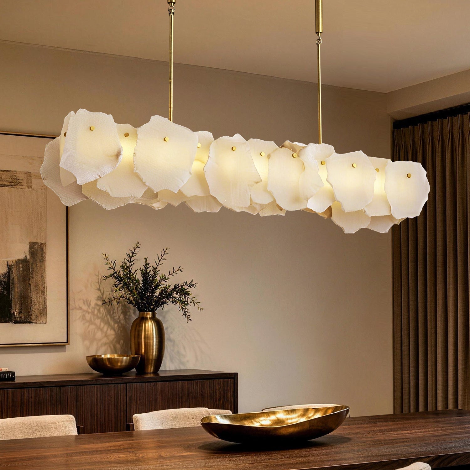 seravelle-modern-luxury-white-alabaster-petal-linear-chandelier-carra-home