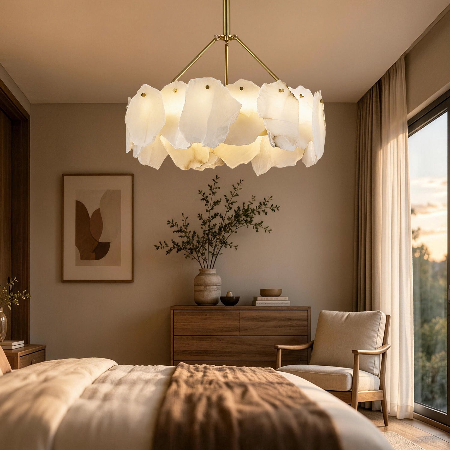 seravelle-modern-organic-gold-alabaster-layered-chandelier-bedroom-carra-home