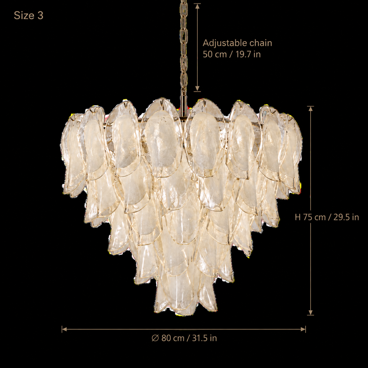 Altavilla Size 3 dimensions: 31.5 inch diameter and 29.5 inch height | CARRA HOME