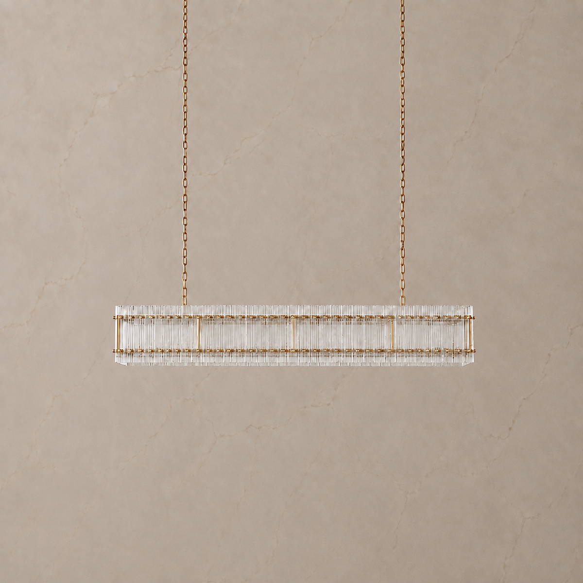 Sun Merca Crystal Rectangular Chandelier 2