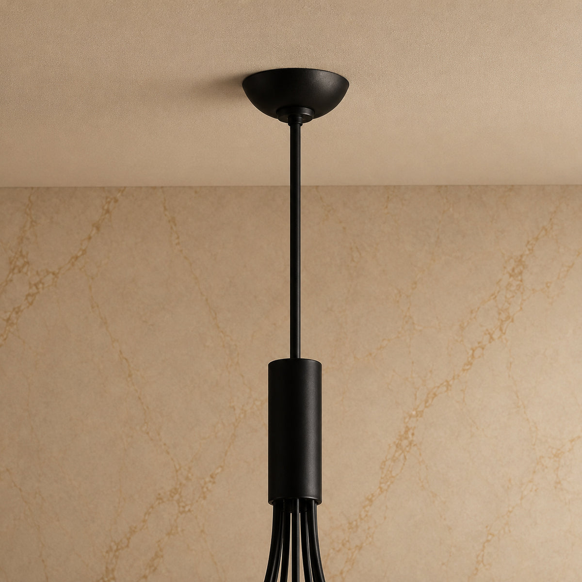 Sylva Glass Blossom Chandelier material and construction detail