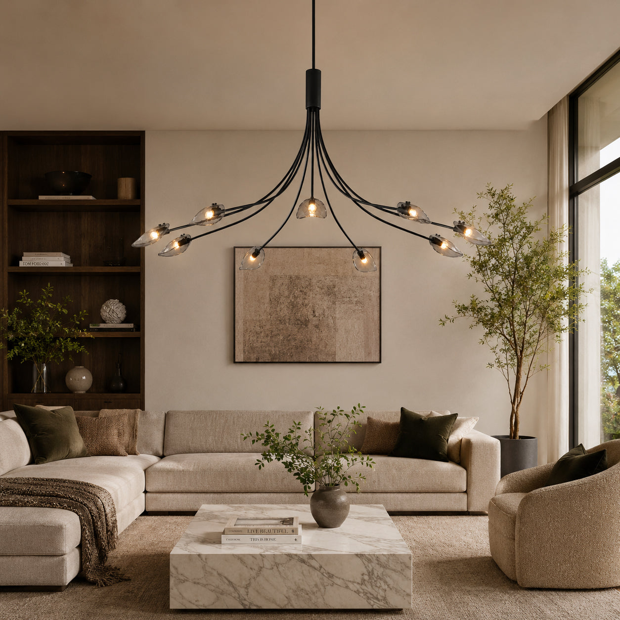 Sylva Glass Blossom Chandelier