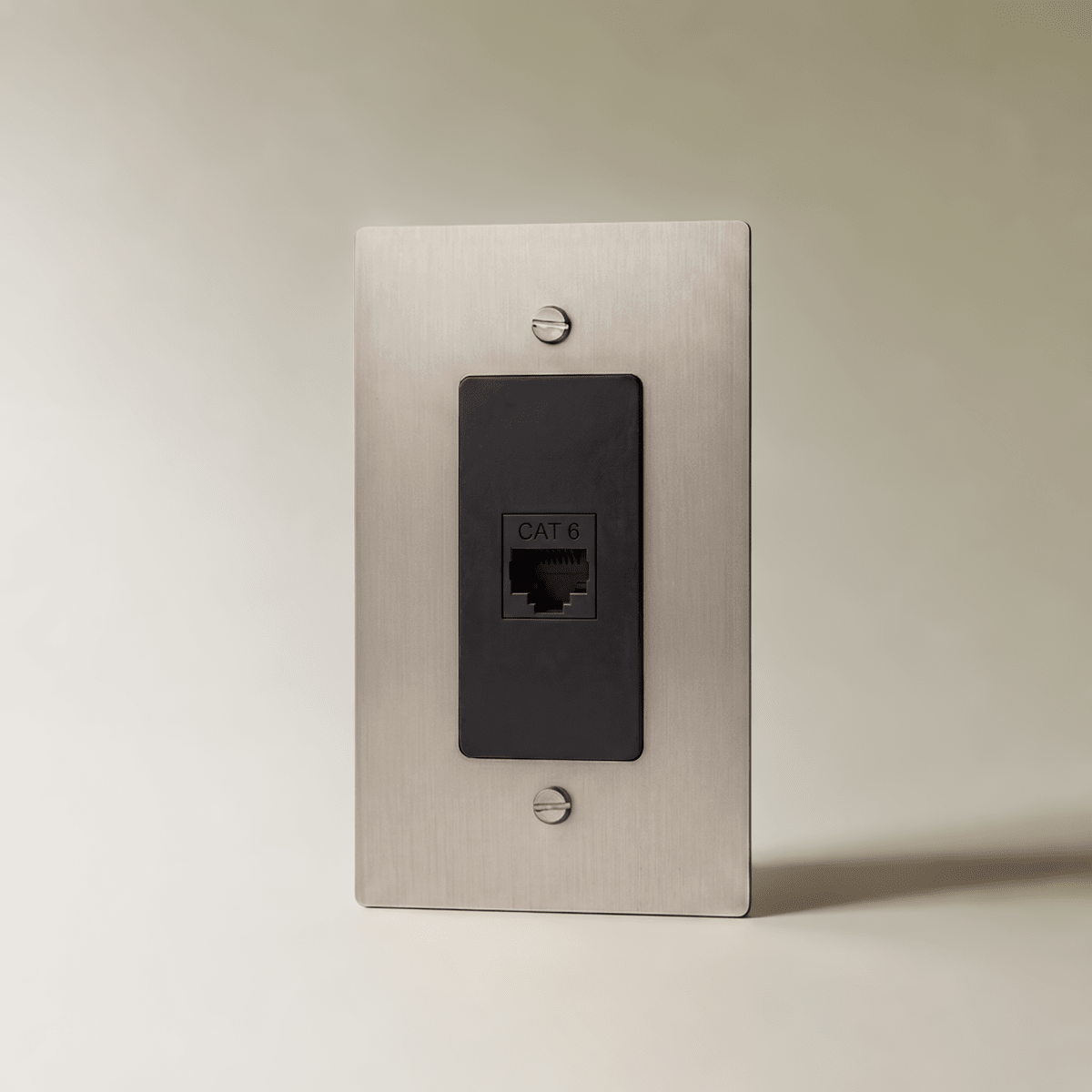 The Brass Ethernet Socket (RJ45) (1-Gang) — Stainless Steel, 1 Gang, Ethernet | CARRA HOME