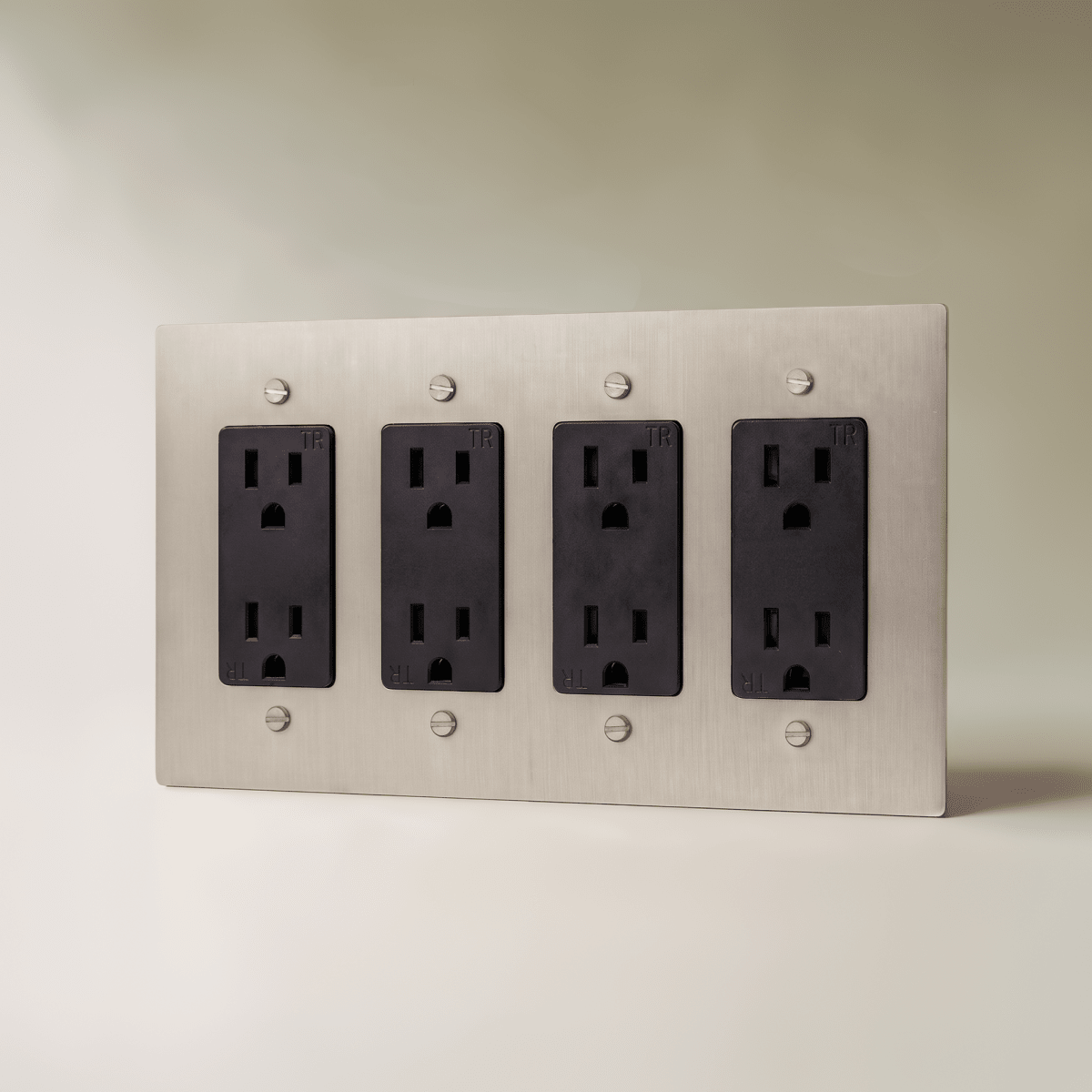 The Brass Outlet (1 to 4 Gang) — Stainless Steel, 4 Gang, Standard | CARRA HOME