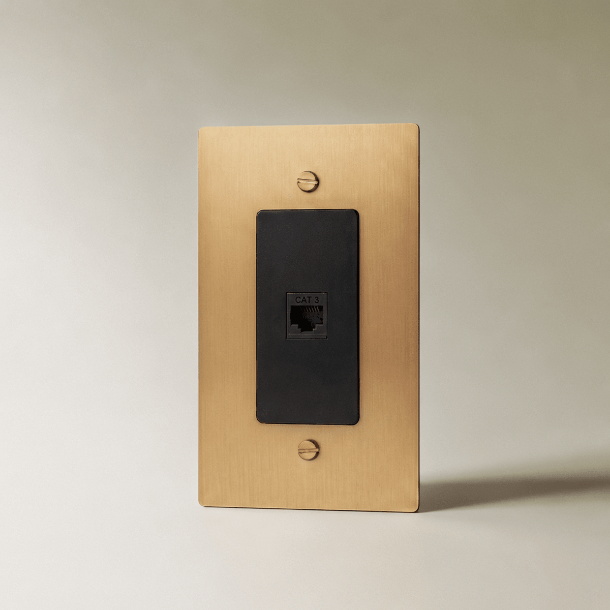 The Brass Telephone Socket (RJ11) (1-Gang) — Brass, 1 Gang, Telephone | CARRA HOME